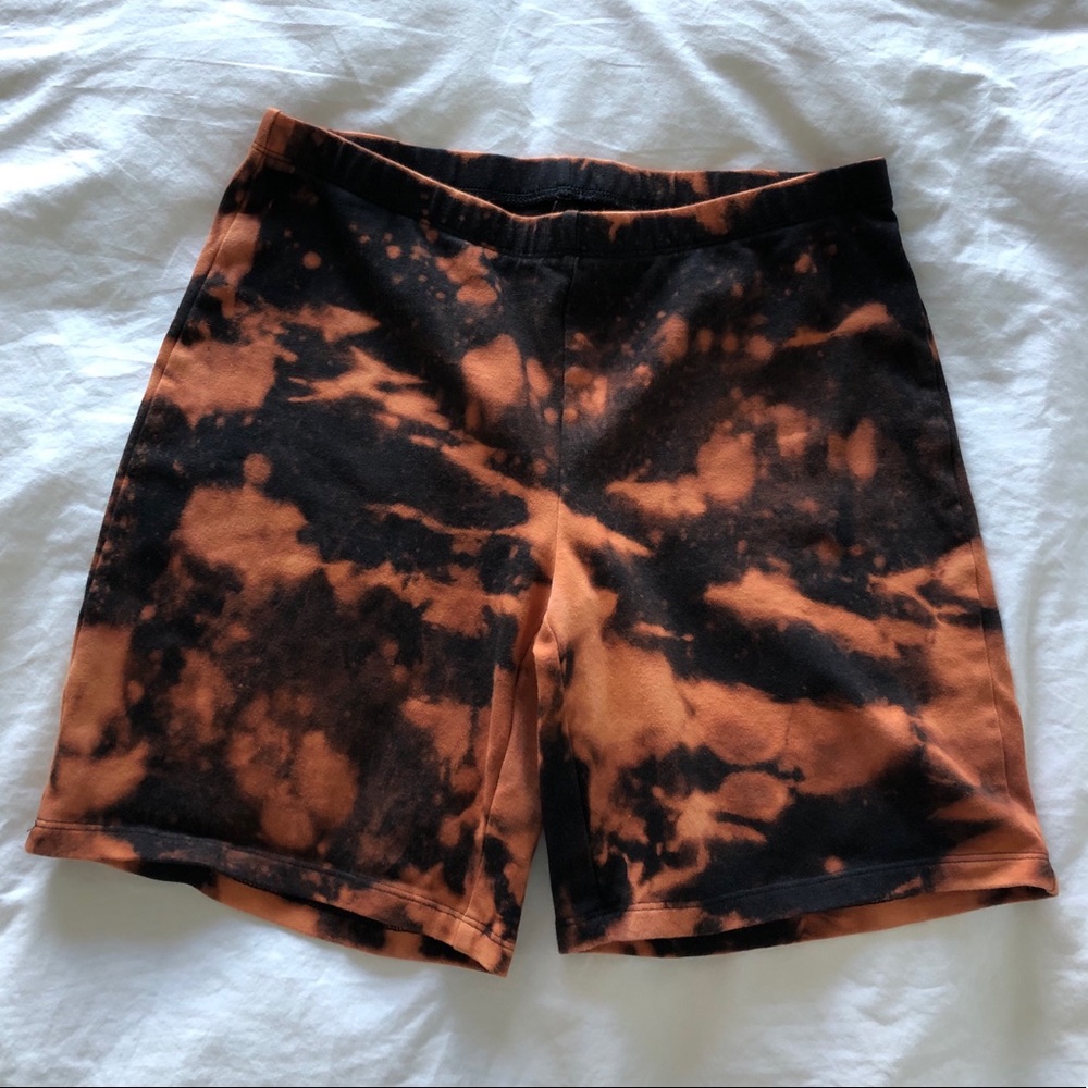 Bleach Dyed Biker Shorts (NWOT)